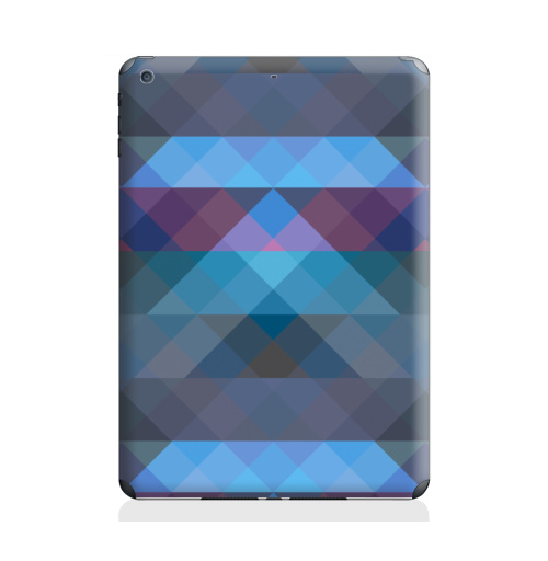 Наклейка на Планшет Apple iPad Air 2 Геометрический паттерн,  купить в Москве – интернет-магазин Allskins, паттерн, геометрия, синий, треугольники