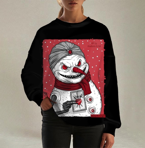 Фотография футболки Снеговик-предсказатель