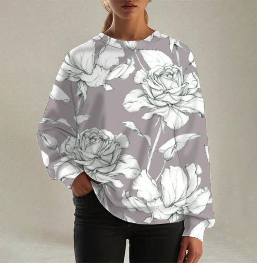 Фотография футболки Паттерн из роз