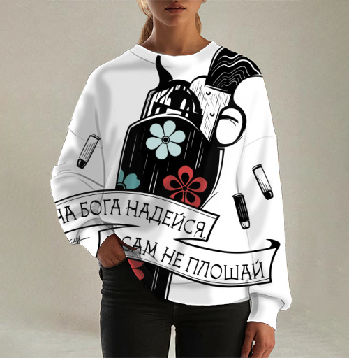 Фотография футболки На Бога надейся, а сам не плошай