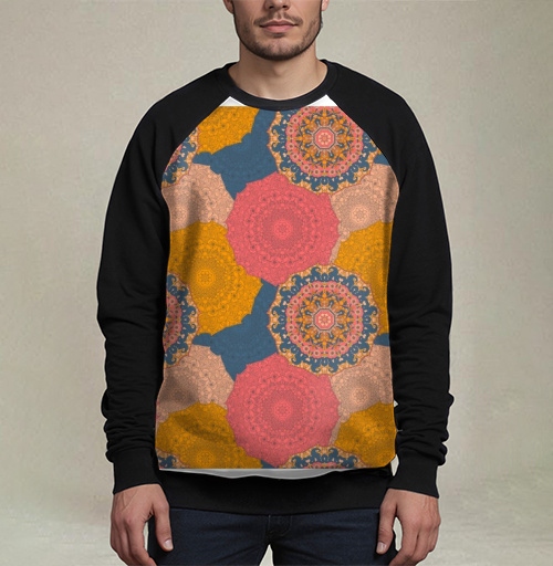 Фотография футболки Мандала цвет винтаж