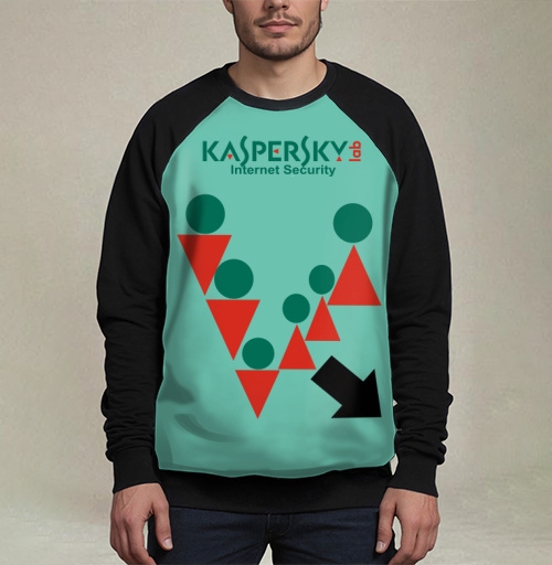 Фотография футболки Логотип Kaspersky Lab Internet Security с геометрией