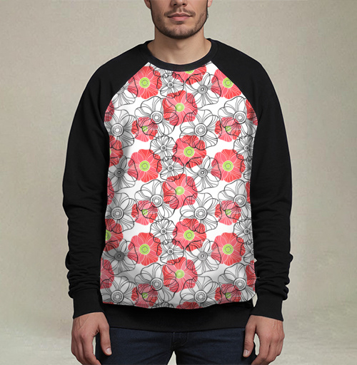 Фотография футболки Розовые маки