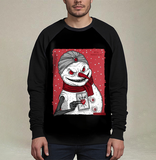 Фотография футболки Снеговик-предсказатель