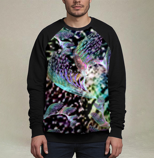 Фотография футболки Неоновый танец тропиков запах блеск voile shimmer print trend 2021