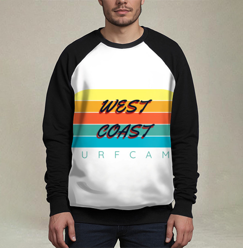 Фотография футболки West Coast Surf Camp Летний Пляжный Отдых на Западном