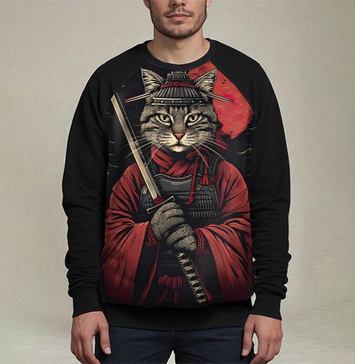 Фотография футболки Самурай кот