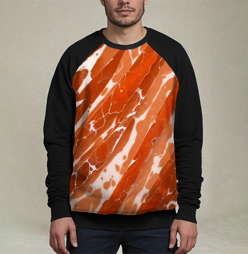 Фотография футболки Оранжевый мрамор