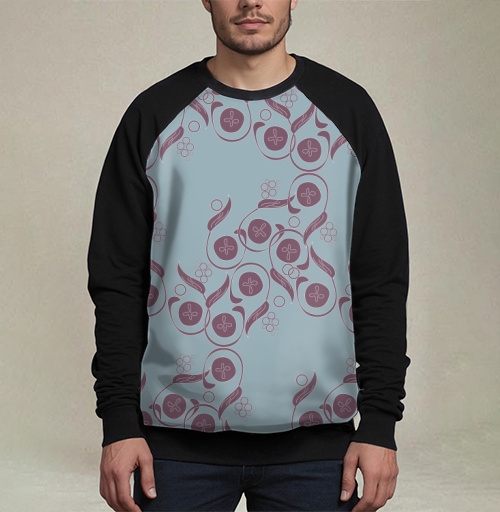 Фотография футболки Изящный винтажный растительный орнамент Floral Pattern / Цветочный узор