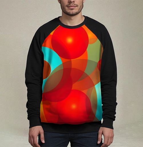 Фотография футболки Яркая композиция Абстрактные Цветные Сферы / Abstract Colorful Spheres