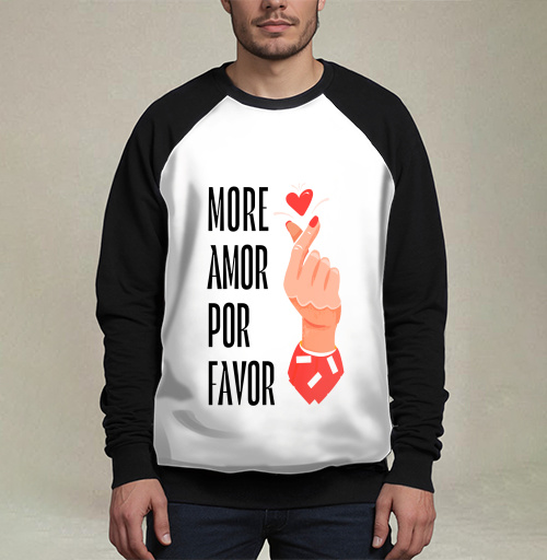 Фотография футболки Hand heart More Amor / Рука с сердцем жест корейское сердечко