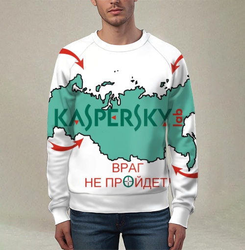 Фотография футболки Защитный образ Kaspersky Lab – цифровая крепость России