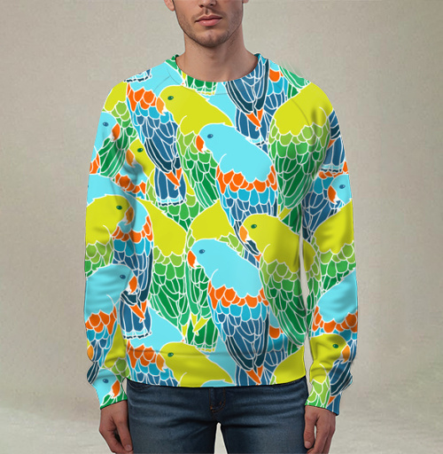Фотография футболки Попугайчики