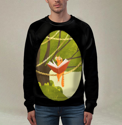 Фотография футболки Кот на дереве