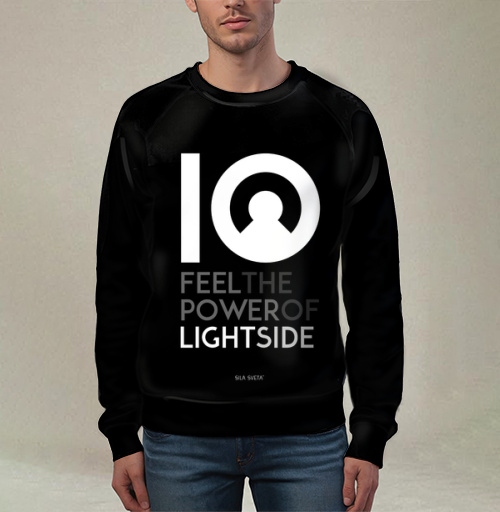 Фотография футболки FEEL THE POWER OF LIGHT SIDE / ПОЧУВСТВУЙ СИЛУ СВЕТЛОЙ СТОРОНЫ
