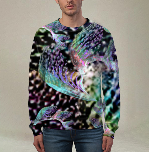 Фотография футболки Неоновый танец тропиков запах блеск voile shimmer print trend 2021
