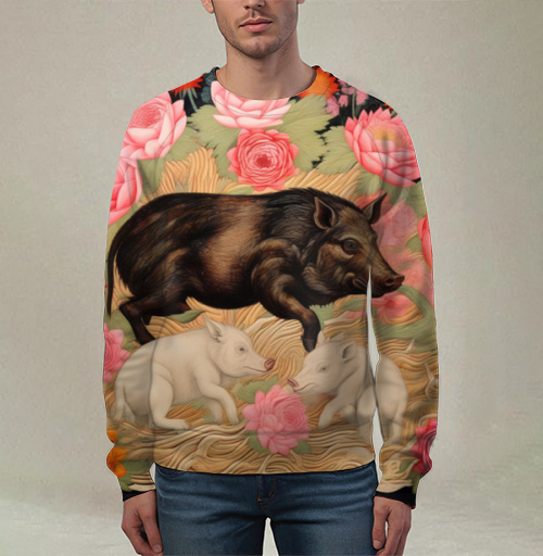 Фотография футболки Семья диких кабанов