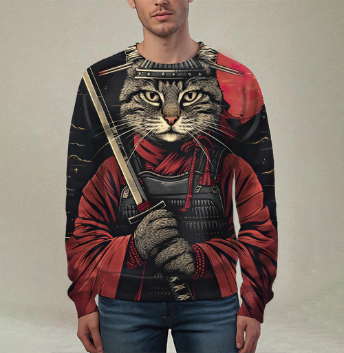 Фотография футболки Самурай кот