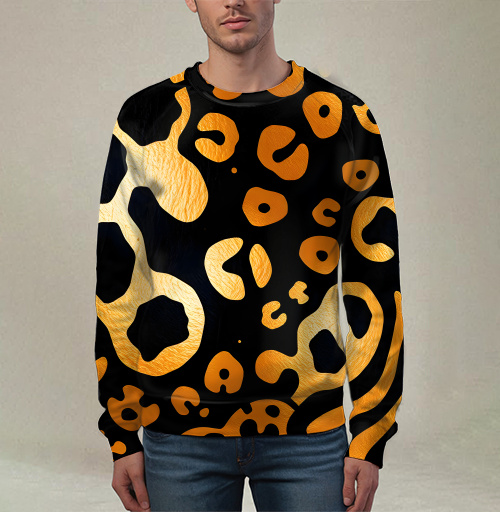 Фотография футболки Golden Leopard Pattern / Золотой леопардовый узор для вашего дома