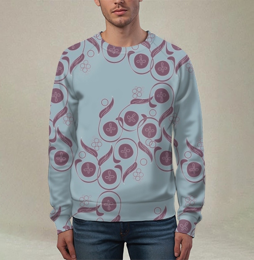 Фотография футболки Изящный винтажный растительный орнамент Floral Pattern / Цветочный узор