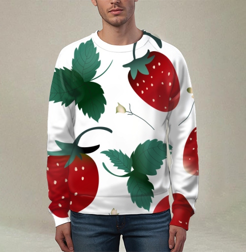 Фотография футболки Fresh Red Sweet Berries Strawberry Garden – Садовая клубника