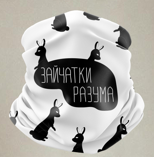 Фотография футболки Заи́чатки разума: абстрактный арт с кроликами