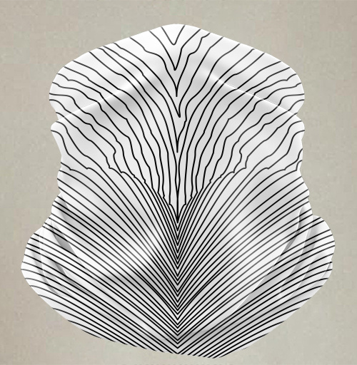 Фотография футболки Ироничный арт с жестом в стиле Joy Division