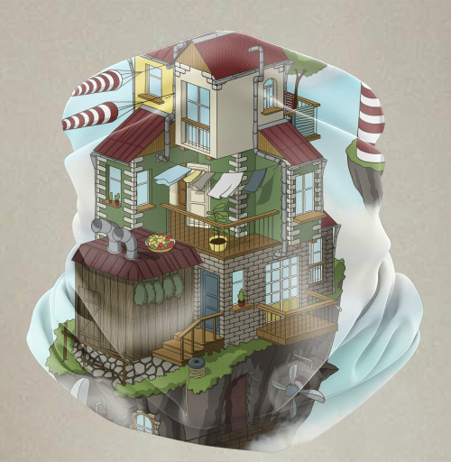Фотография футболки Flying house