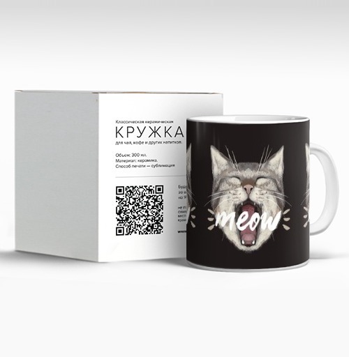 Фотография футболки Мяуу