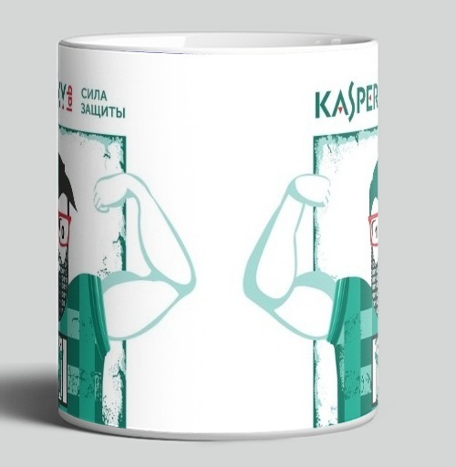 Фотография футболки Мощь цифровой защиты с символикой Kaspersky