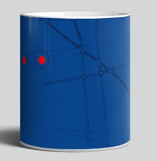 Фотография футболки Красные связи в динамичной сети