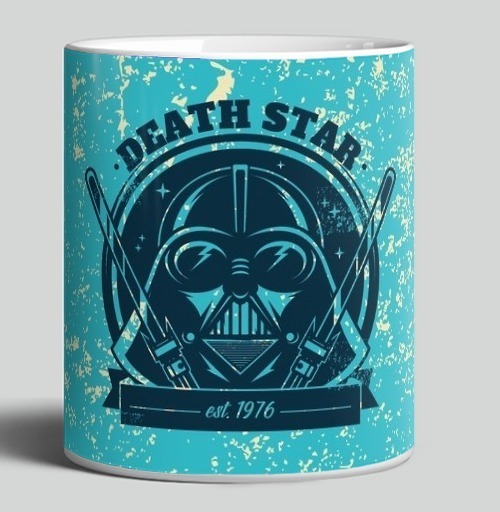 Фотография футболки Винтажный символ космоса Death Star / Звезда Смерти дарт вейдер шлем
