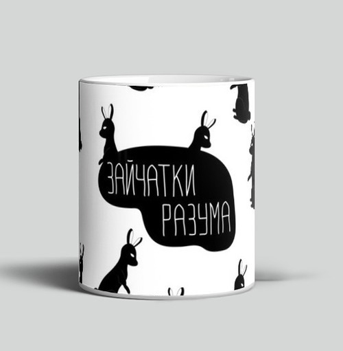 Фотография футболки Заи́чатки разума: абстрактный арт с кроликами