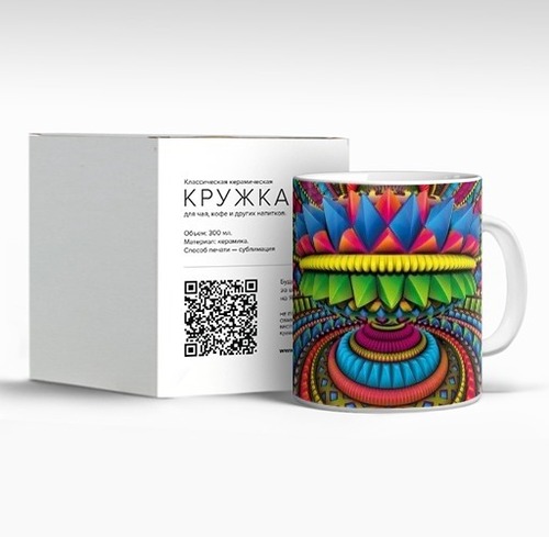 Фотография футболки Психоделическая 3D мандала: калейдоскоп эмоций