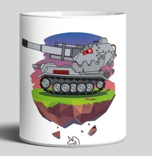 Фотография футболки Iron Monster Machine on Magic Island Боевой танк монстр остров
