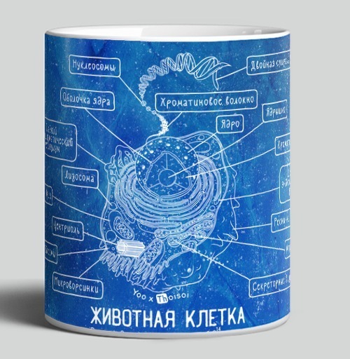 Фотография футболки Животная клетка в голубом