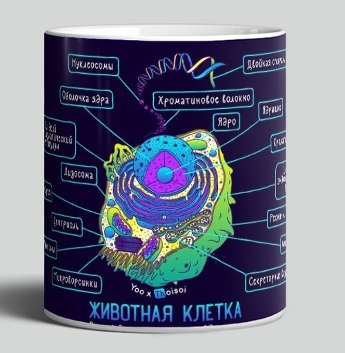 Фотография футболки Животная клетка в цвете