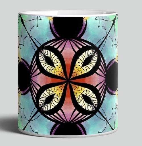 Фотография футболки Flower mandala / Цветочная мандала