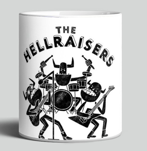 Фотография футболки The Hellraisers / Нарушители спокойствия играют монстры рок музыканты
