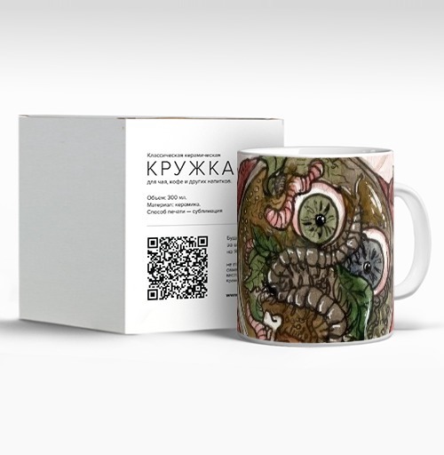 Фотография футболки Демон с супом Любовь к еде всегда на столе
