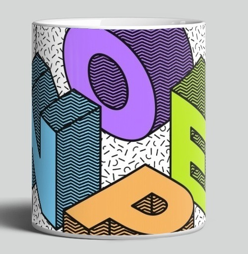 Фотография футболки Яркая 3D-композиция NOPE с дерзким отказом