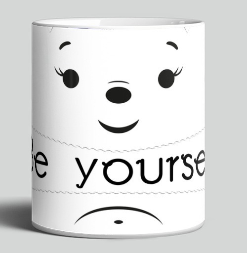 Фотография футболки Будь Самим Собой Медвежонок с Надписью Be Yourself