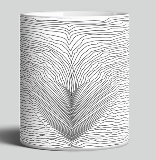 Фотография футболки Ироничный арт с жестом в стиле Joy Division