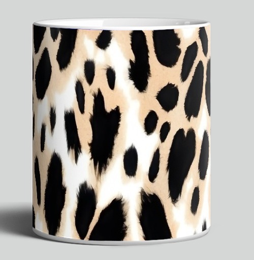 Фотография футболки Beige leopard / Стильный леопардовый узор в бежевых тонах для декора интерьера