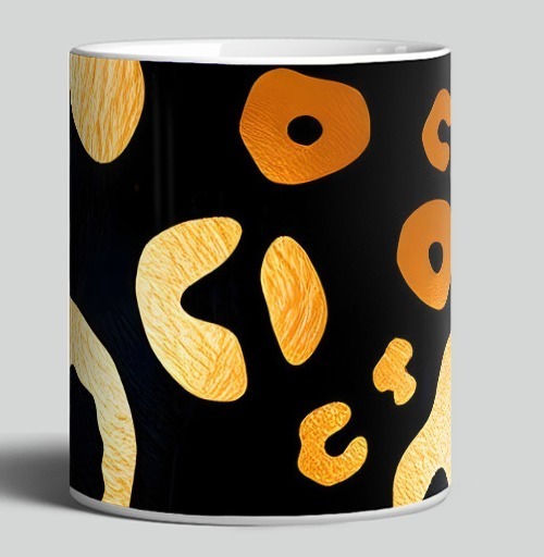 Фотография футболки Golden Leopard Pattern / Золотой леопардовый узор для вашего дома