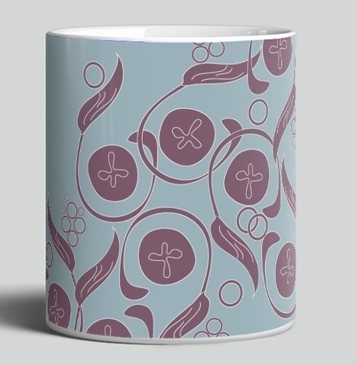 Фотография футболки Изящный винтажный растительный орнамент Floral Pattern / Цветочный узор