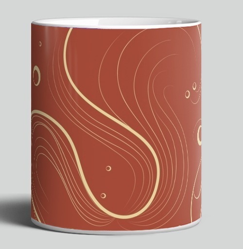 Фотография футболки Elegant abstract flow / Элегантный узор для вашего дома и интерьера