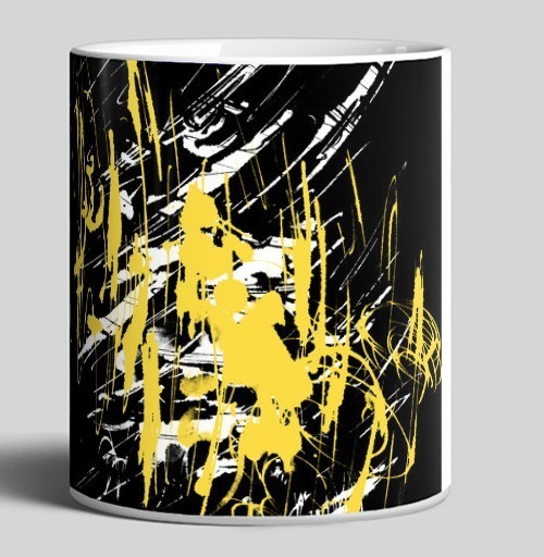 Фотография футболки Abstract golden splashes / Золотые брызги краски фон абстракция яркая