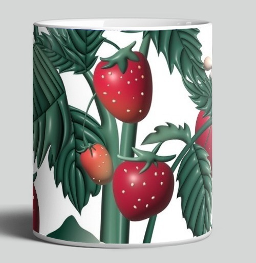 Фотография футболки Strawberry Bouquet Berries Summer / Клубничный Букет Ягоды Лето