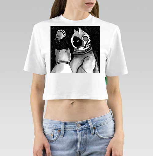 Фотография футболки Коты в космосе